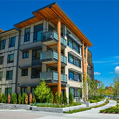 Outside shot of building with multiple floors