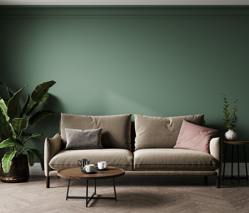 green living room